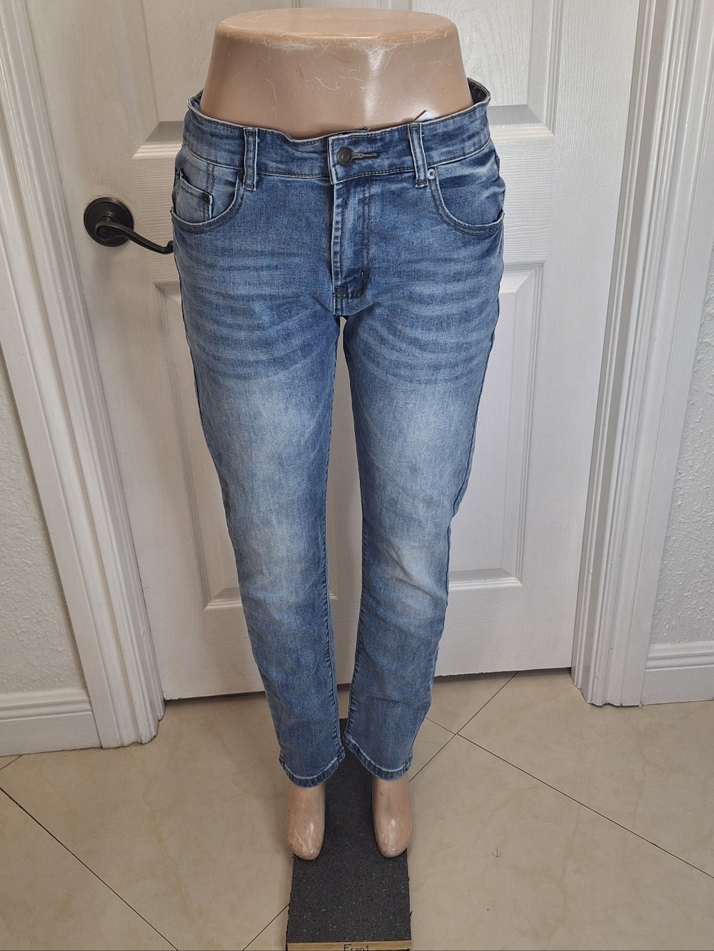SKINN Blue Men's Denim Jeans with Faded Wash